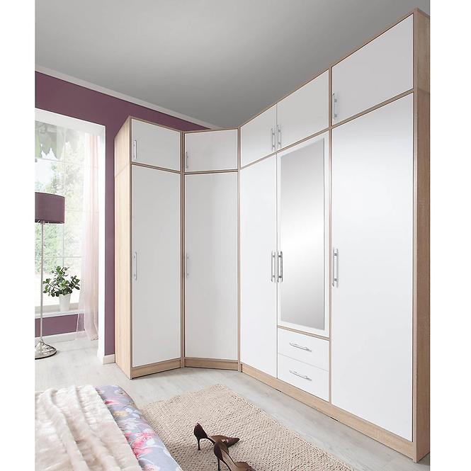 Schrank Smart 150cm Eiche Sonoma/Weiß