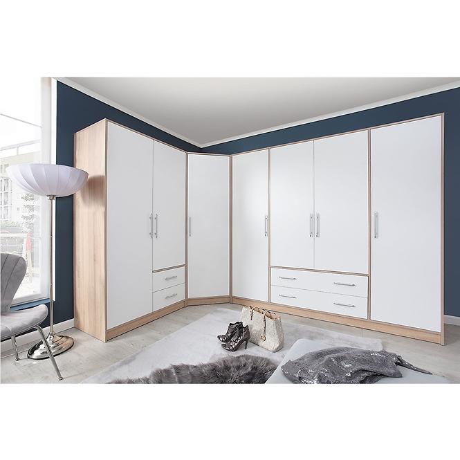 Schrank Smart 95cm Eiche Sonoma/Weiß