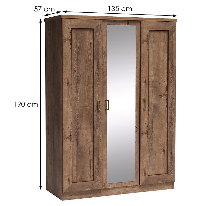 Schrank Tadeusz 135cm Dub Lefkas