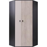 Schrank Planet 90cm Schwarz/Eiche/Beige