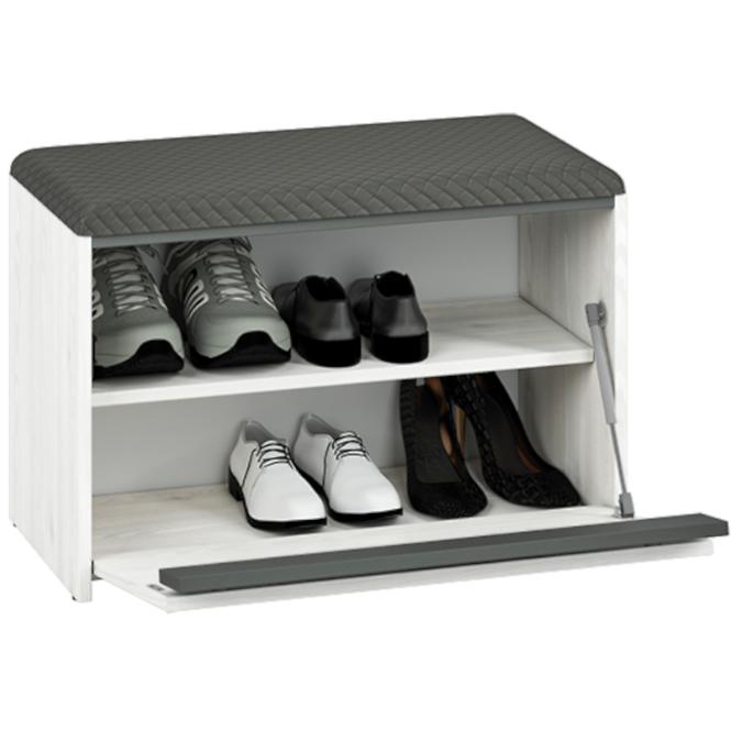 Schuhschrank Hyga 70cm Kiefer Schneebedeckt