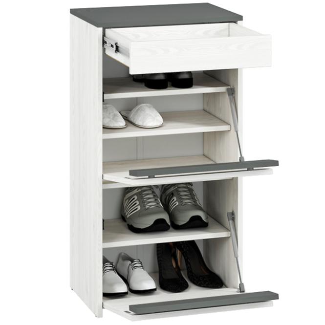 Schuhschrank Hyga 50cm Kiefer Schneebedeckt