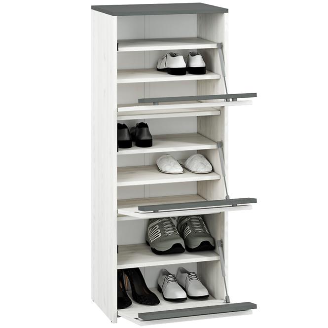 Schuhschrank Hyga 50cm Kiefer Schneebedeckt