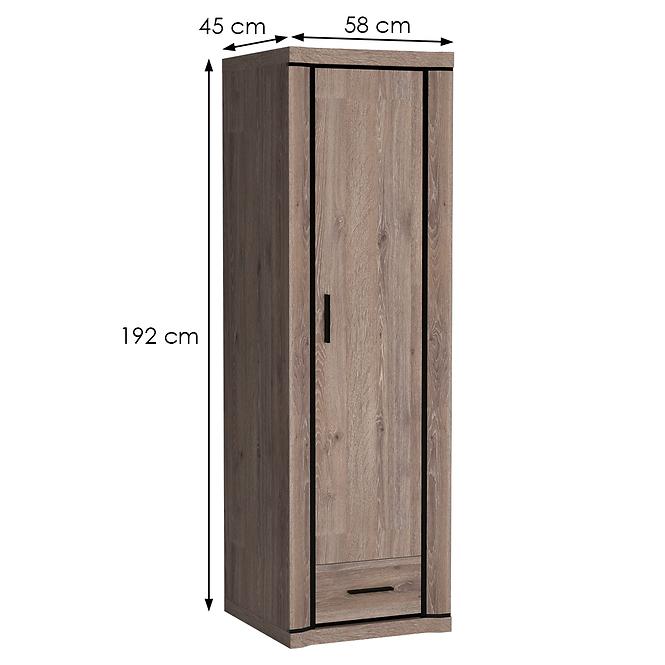 Schrank Dallas 58cm Eiche Trüffel