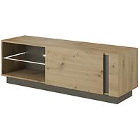 Tv Tisch Arco 138cm Eiche Artisan/Grau