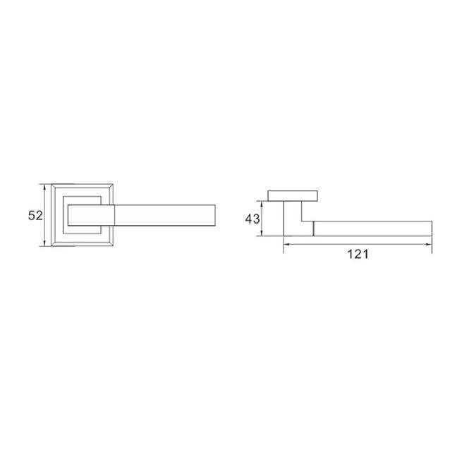 Türgriff Arco KW E8 nickel/satin