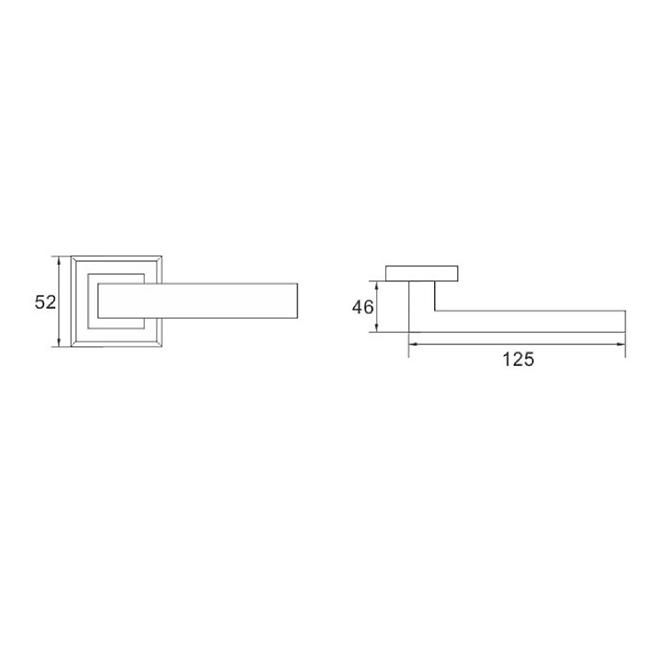 Türgriff Prado KW E8 nickel/satin