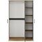 Schrank Fini 120cm Eiche Artisan/Weiß/Antracit,4