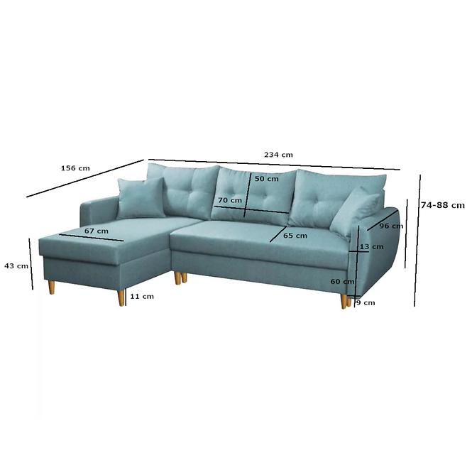 Ecksofa  Romeo Twist 17 Naturholz