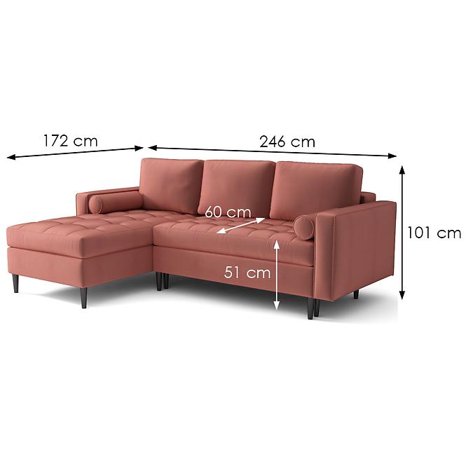 Ecksofa  Monza L Monolith 63