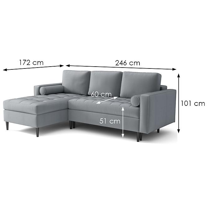 Ecksofa  Monza L Monolith 85