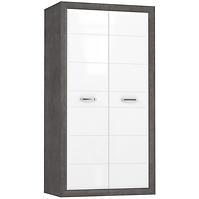 Schrank Lenox 103cm Weiß/Beton