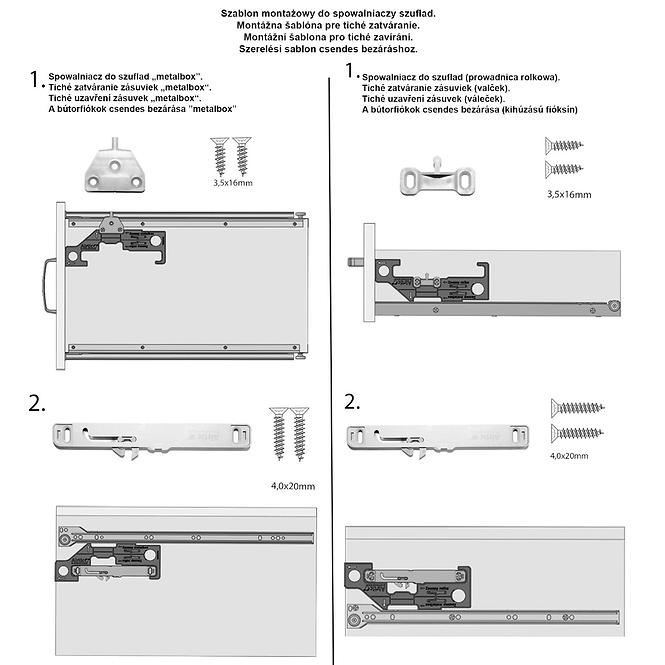 Montagevorlage Für Schubladenfreigaben