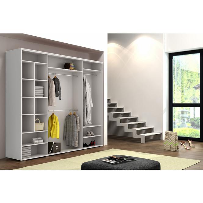 Schrank Aniela 278cm Spiegel Kraft/Golden