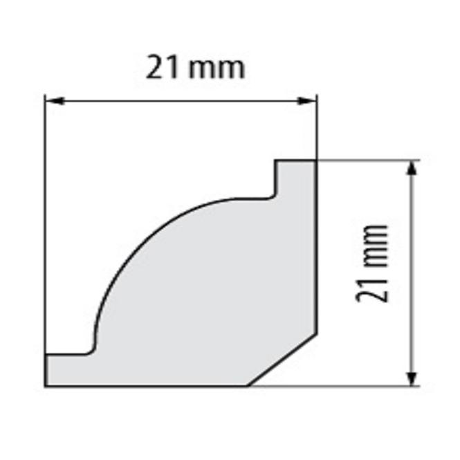 Sockelleiste LPC-01-101 Weiss Matt