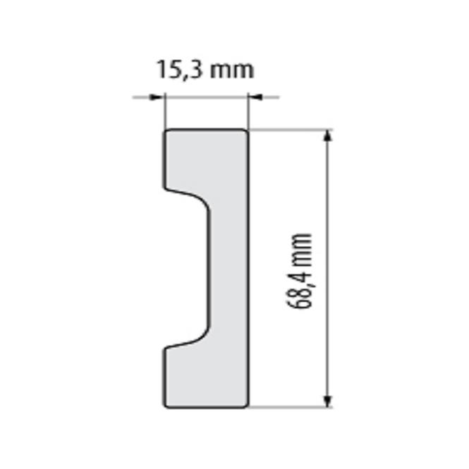 Sockelleiste LPC-23-101 Weiss Matt