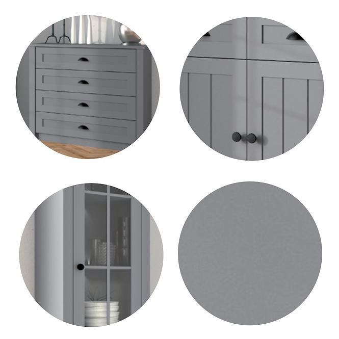 Schrank Prowansja 50cm Grey