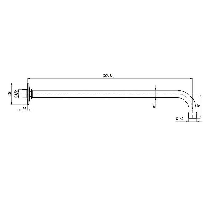 Metallhalter für die deckenwand MD0181