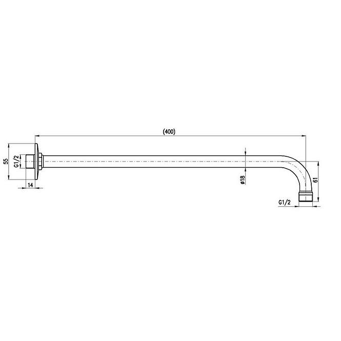 Metallhalter für die deckenwand MD0150CMATC