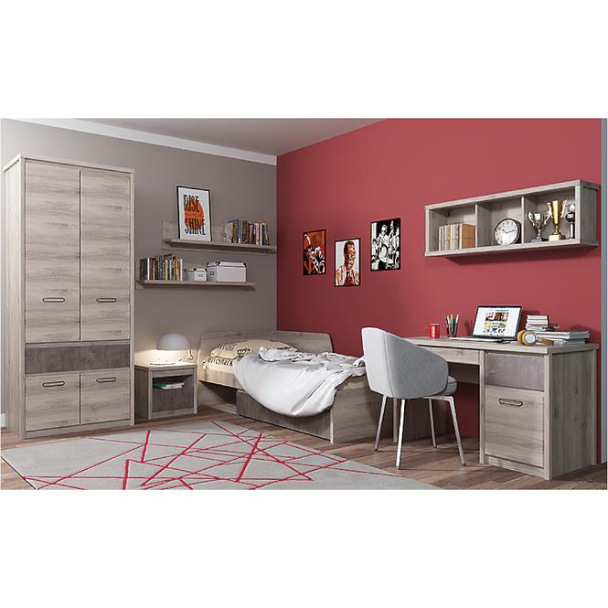 Schrank Axer 87cm Kastanie Nairobi/Onyx