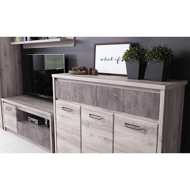 Schrank Axer 87cm Kastanie Nairobi/Onyx