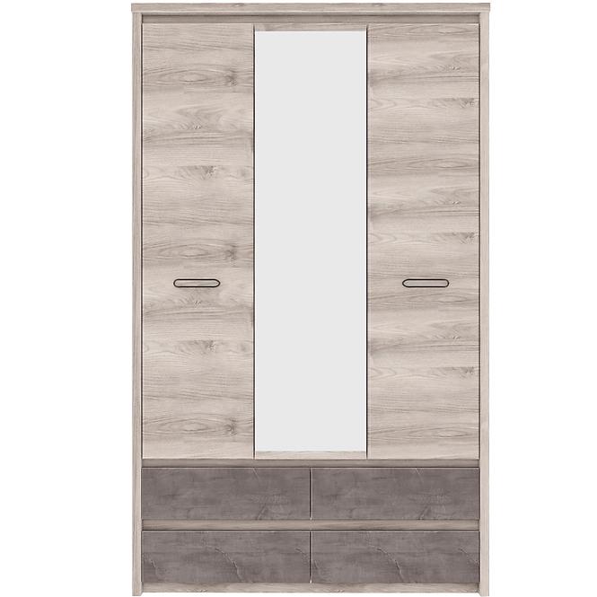 Schrank Axer 130cm Kastanie Nairobi/Onyx