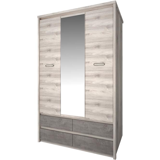 Schrank Axer 130cm Kastanie Nairobi/Onyx