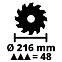 Gehrungssäge mit Reisen TC-SM 216,2