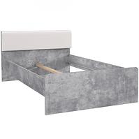 Bett Canmore 120cm Beton/Weiß