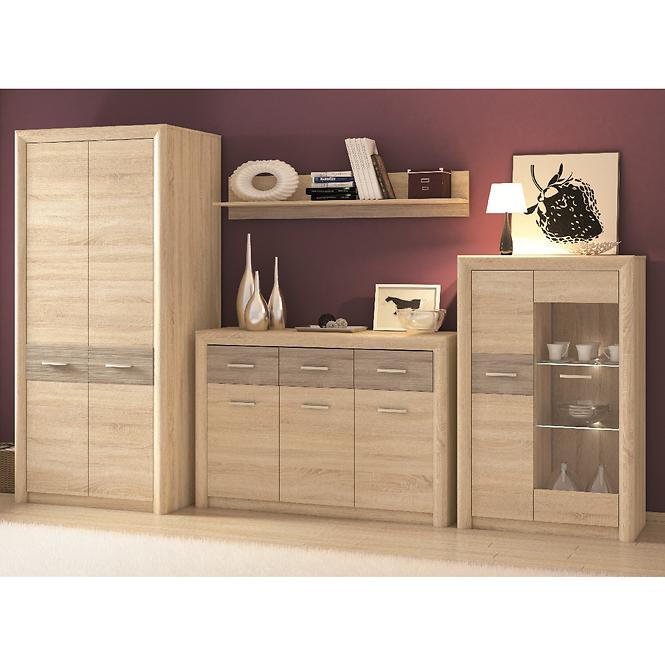 Schrank Castel 92cm Eiche Sonoma/ Sonoma Trüffel