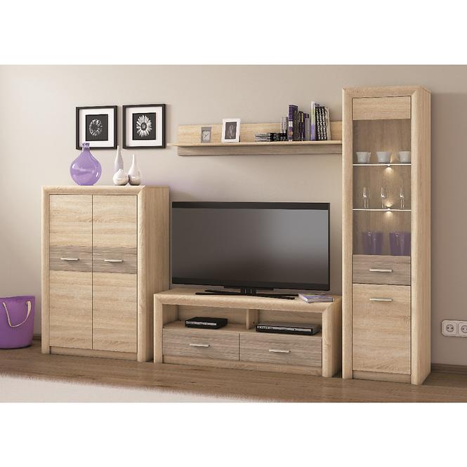 Schrank Castel 92cm Eiche Sonoma/ Sonoma Trüffel