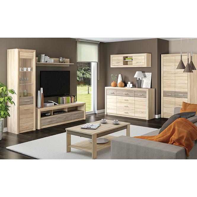 Schrank Castel 92cm Eiche Sonoma/ Sonoma Trüffel