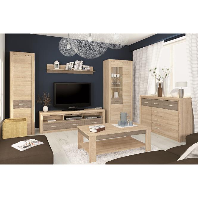 Schrank Castel 92cm Eiche Sonoma/ Sonoma Trüffel