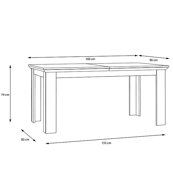 Tisch Nepal 160x90+46 Alpenfichte