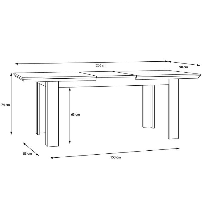 Tisch Nepal 160x90+46 Alpenfichte