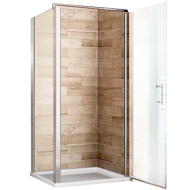 Duschkabine Atena 80x80x190 klares Glas - Chrom