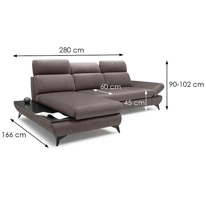 Ecksofa Titan L Fancy 96