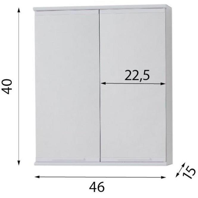 Badezimmerschrank d 46/40 doppelt