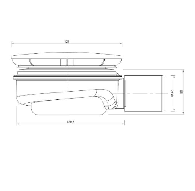 Wannensiphon  Speed2 Schwarz fi90 5cm 19232