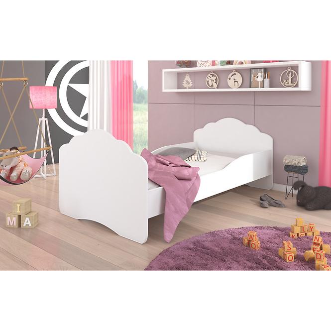 Kinderbett Casimo 160cm Weiß + Barriere