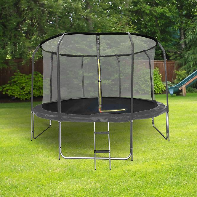 Trampolin mit leiter 457cm schwarz