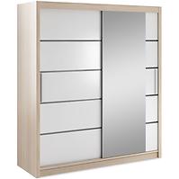 Schrank Verona 180cm Eiche Sonoma/Spiegel