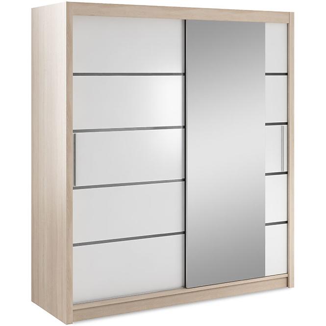 Schrank Verona 180cm Eiche Sonoma/Spiegel