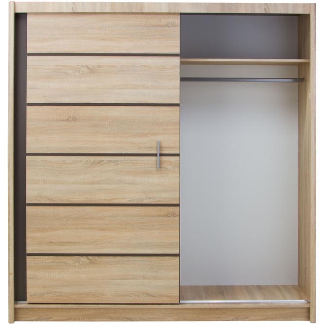 Schrank Sewilla 203cm Eiche Sonoma/Lava