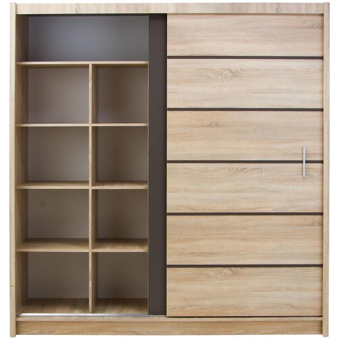 Schrank Sewilla 203cm Eiche Sonoma/Lava