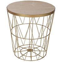 Korb Space Golden/Holz