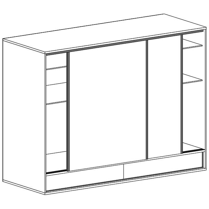 Schrank Mediolan 177,2cm Natural Hikora