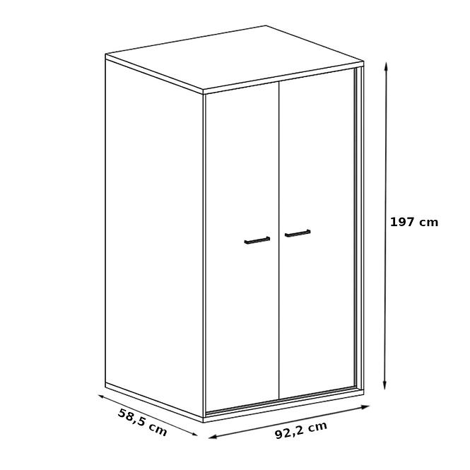 Schrank Mediolan 92,2cm Natural Hikora