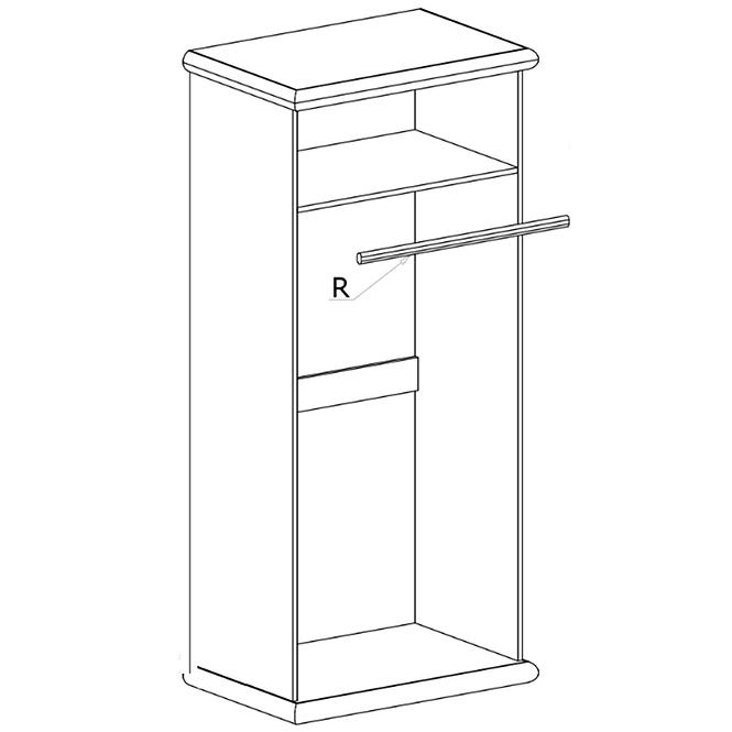 Schrank Mediolan 92,2cm Natural Hikora