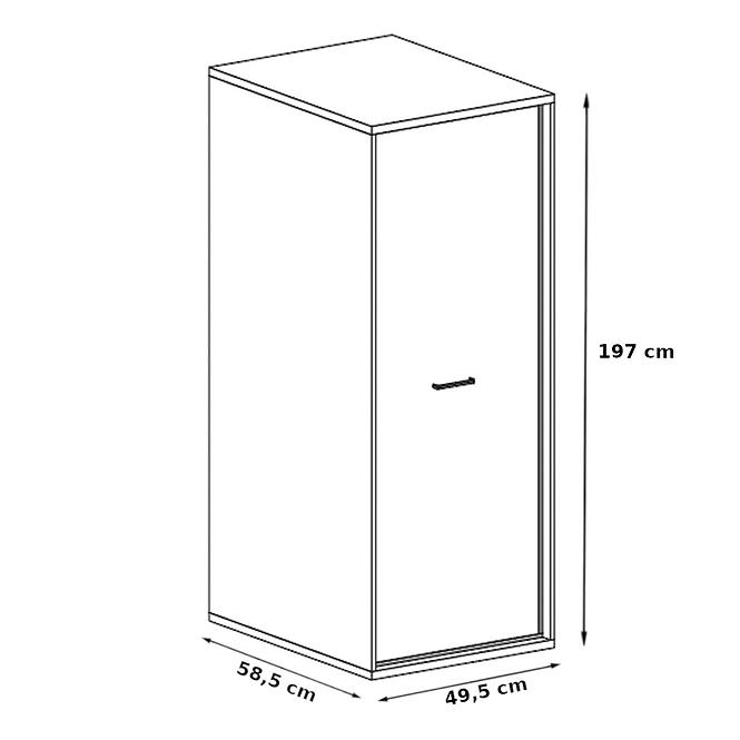 Schrank Mediolan 49,5cm Natural Hikora